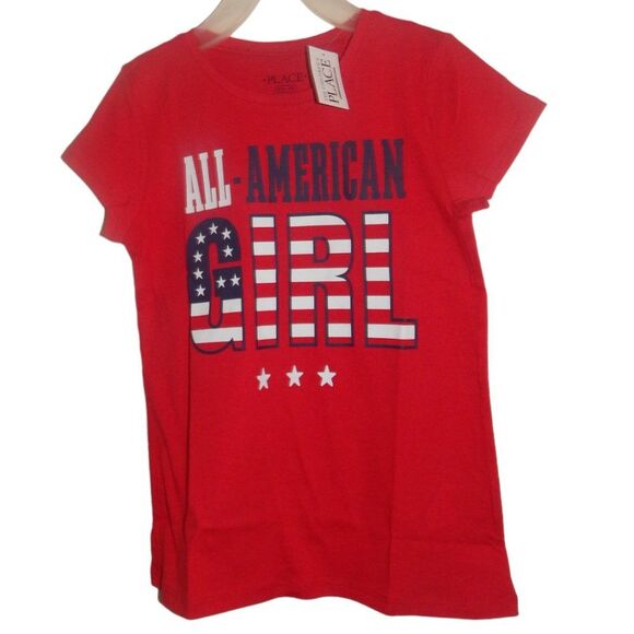 set of 4 bundle CHILDREN'S PLACE girls medium 7/8 New With Tags graphic shirts - Picture 2 of 9